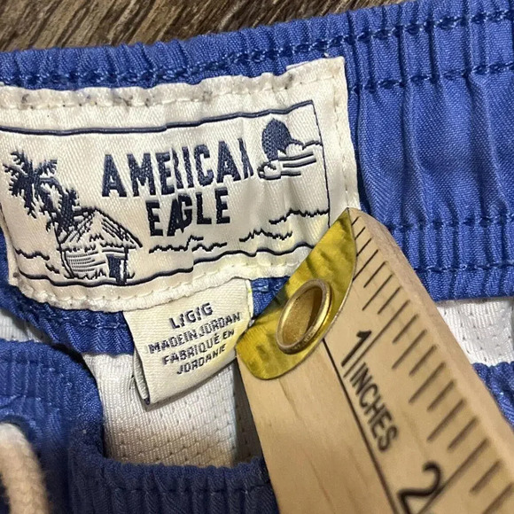 American Eagle DrawString Lined Pocket Elastic Waist Flamingo Athletic Lounge Lg - Picture 4 of 15